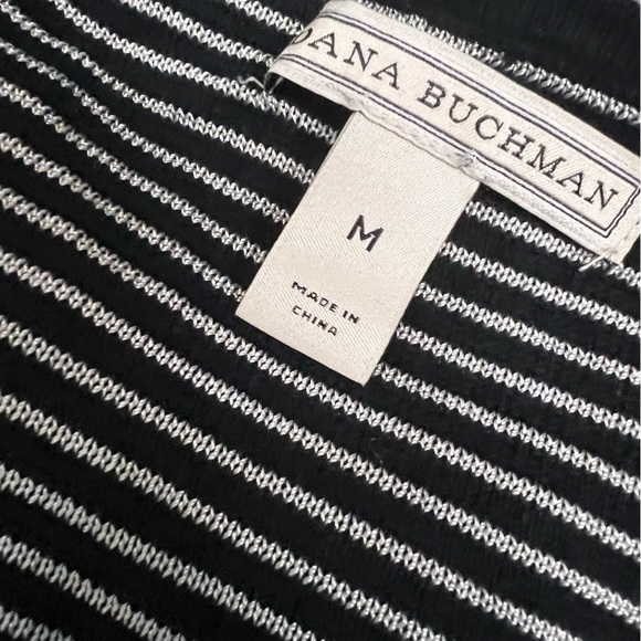 😻VTG Dana Buchman Striped V-Neck Blouse - Picture 6 of 7